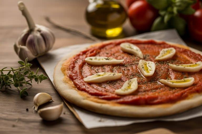 Pizza marinara tomate ail oregano