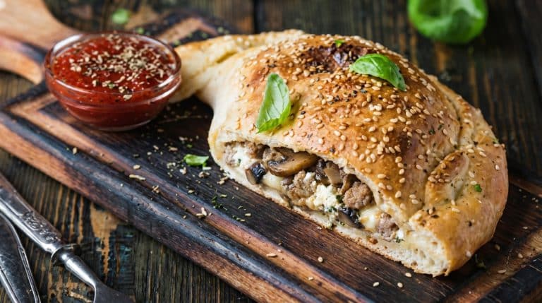 Calzone poulet-champignons