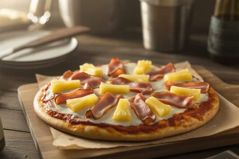 Pizza hawaïenne jambon-ananas
