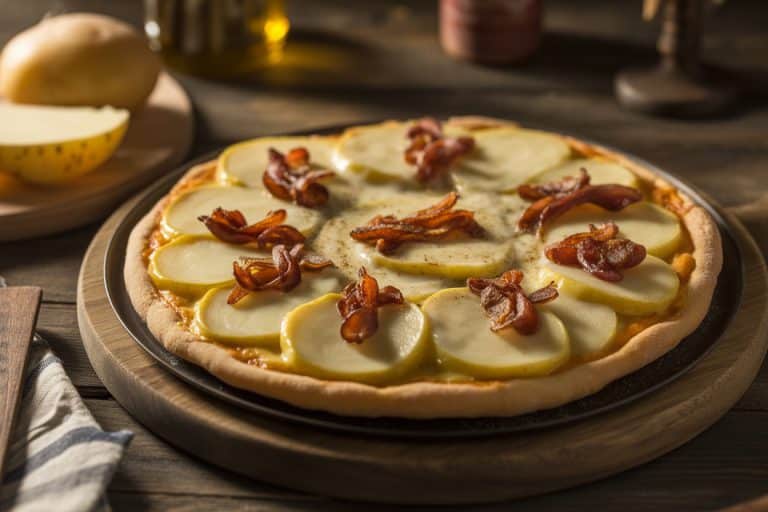 Pizza tartiflette au reblochon