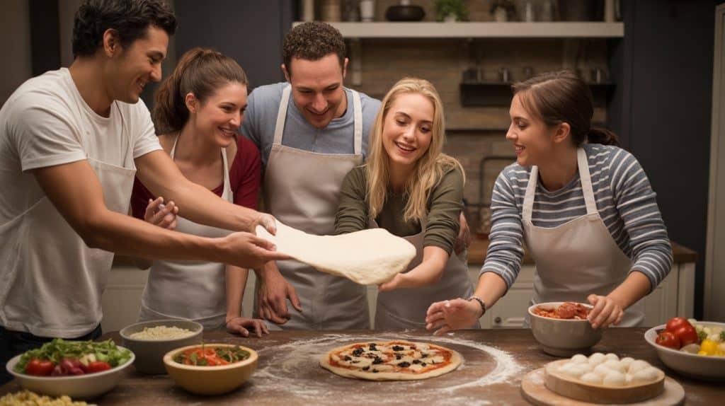 Soirée pizza entre amis